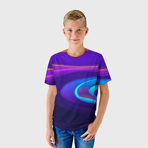Детская футболка Аква принт / 3D-принт – фото 3