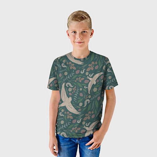 Детская футболка Ласточкина политра / 3D-принт – фото 3