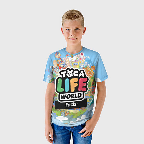 Детская футболка Toca Life World / 3D-принт – фото 3