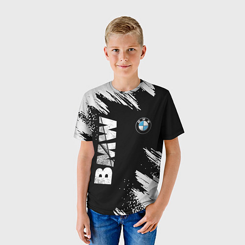 Детская футболка BMW GRUNGE БМВ ГРАНЖ / 3D-принт – фото 3