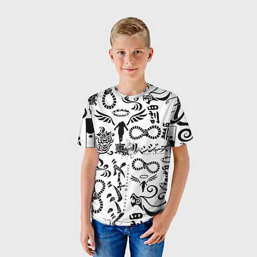 Детская футболка ТОКИЙСКИЕ МСТИТЕЛИ ЛОГОБОМБИНГ / 3D-принт – фото 3