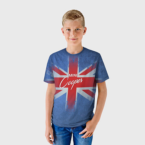 Детская футболка Mini cooper Великобритания / 3D-принт – фото 3