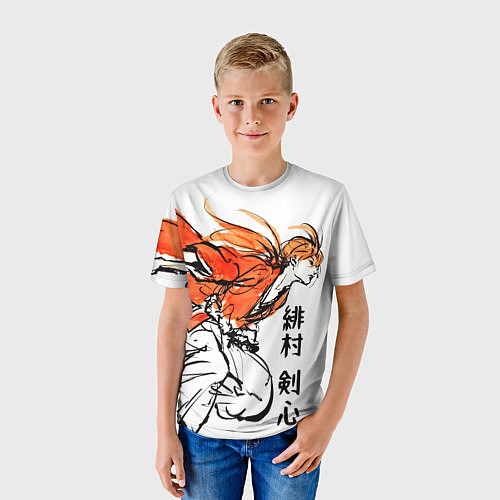 Детская футболка Химура - Бродяга Кенсин / 3D-принт – фото 3