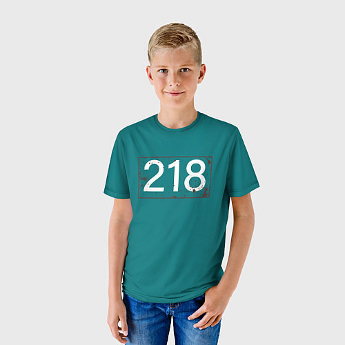 Детская футболка Игрок в кальмара 218 / 3D-принт – фото 3