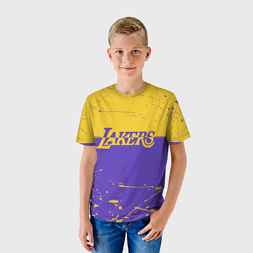 Детская футболка Kobe Bryant - Los Angeles Lakers - NBA / 3D-принт – фото 3