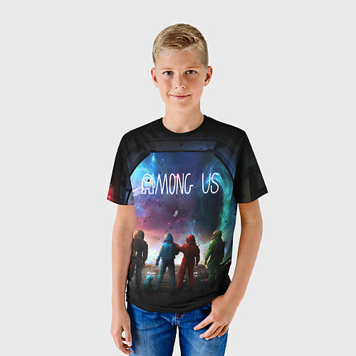 Детская футболка AMONG US SPACE IMPOSTOR / 3D-принт – фото 3