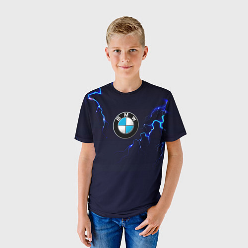 Детская футболка BMW разряд молнии / 3D-принт – фото 3