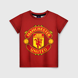 Футболка детская Manchester United F C, цвет: 3D-принт