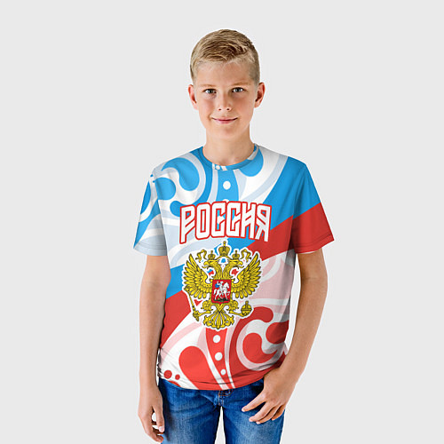 Детская футболка Россия! Герб / 3D-принт – фото 3