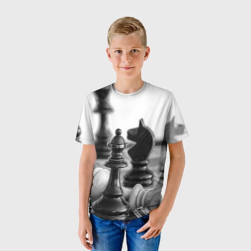Детская футболка Шах и мат Шахматы / 3D-принт – фото 3