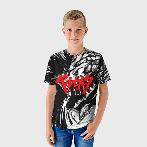 Детская футболка БЕРСЕРК РИСУНОК BERSERK / 3D-принт – фото 3