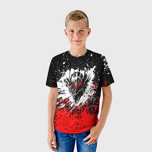 Детская футболка Берсерк: Брызги красок / 3D-принт – фото 3