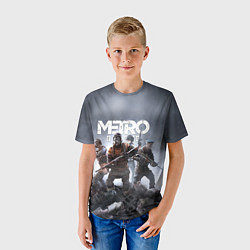 Футболка детская МЕТРО ИСХОД АРТЁМ ,ЯДЕРНАЯ ЗИМА METRO EXODUS, цвет: 3D-принт — фото 2