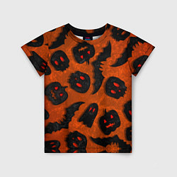 Футболка детская Halloween print, цвет: 3D-принт