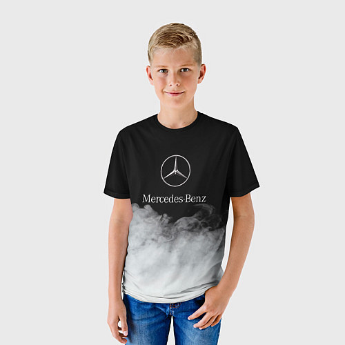 Детская футболка Mercedes-Benz Облака / 3D-принт – фото 3