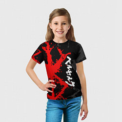 Футболка детская БЕРСЕРК КРАСНОЕ КЛЕЙМО ИЕРОЛГИФЫ, цвет: 3D-принт — фото 2