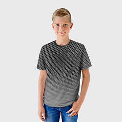 Футболка детская Шестиугольная сетка, цвет: 3D-принт — фото 2