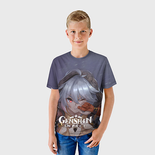 Детская футболка Genshin Impact: Razor Genshin / 3D-принт – фото 3