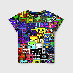 Футболка детская Geometry Dash: All Skins, цвет: 3D-принт