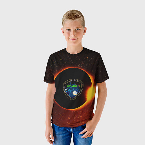 Детская футболка SPACE X сингулярность / 3D-принт – фото 3