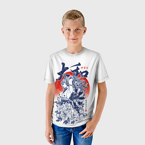 Детская футболка Ямато девушка самурай Ван Пис / 3D-принт – фото 3