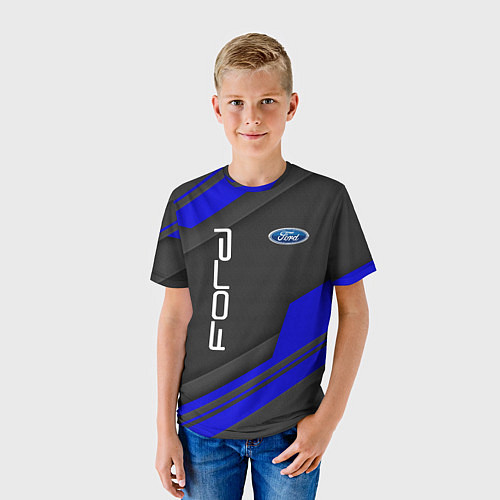 Детская футболка Ford Форд авто / 3D-принт – фото 3