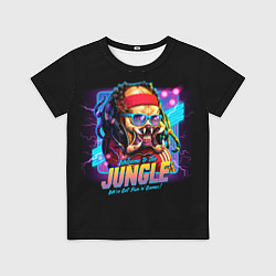 Футболка детская Predator in the jungle, цвет: 3D-принт