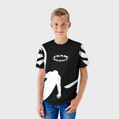 Детская футболка ВАЛЬГАЛЛА ТИМ WALHALLA TEAM LOOGO / 3D-принт – фото 3