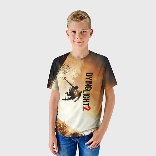 Детская футболка DYING LIGHT 2 НОВЫЙ МИР / 3D-принт – фото 3