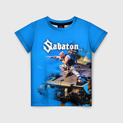 Футболка детская Йоаким Броден на танке Sabaton, цвет: 3D-принт