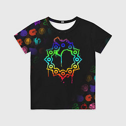 Футболка детская МЕЛИОДАС 7 СМЕРТНЫХ ГРЕХОВ ЦВЕТНОЙ, цвет: 3D-принт