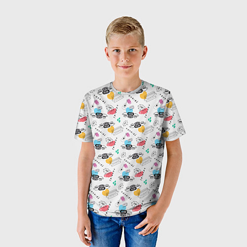 Детская футболка Friends pattern / 3D-принт – фото 3