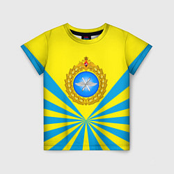 Футболка детская Большая эмблема ВВС РФ, цвет: 3D-принт