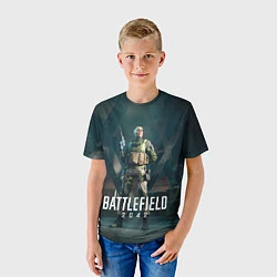 Футболка детская Battlefield 2042 - Мария Фальк арт, цвет: 3D-принт — фото 2