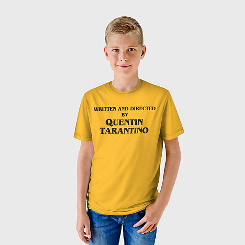 Детская футболка Срежиссировано Квентином Тарантино / 3D-принт – фото 3
