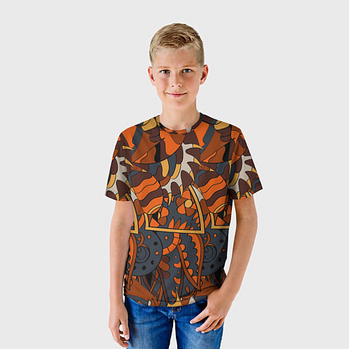 Детская футболка Абстрактные текстуры / 3D-принт – фото 3