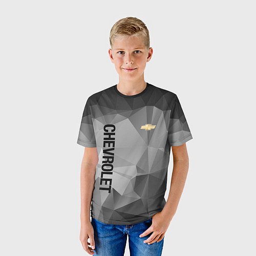 Детская футболка Chevrolet Geometry / 3D-принт – фото 3