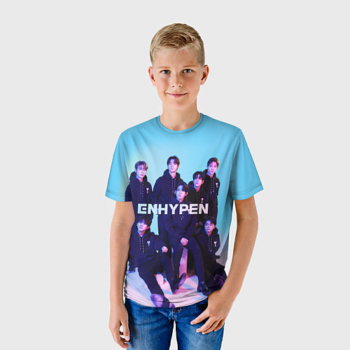 Детская футболка ENHYPEN: Хисын, Джей, Джейк, Сонхун, Сону, Чонвон, / 3D-принт – фото 3
