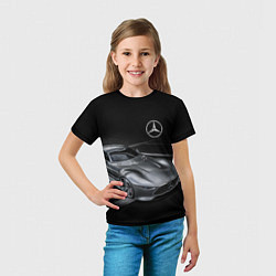 Футболка детская Mercedes-Benz motorsport black, цвет: 3D-принт — фото 2