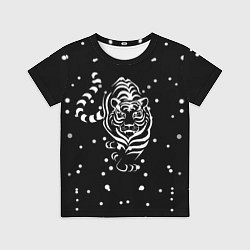 Футболка детская Новый год 2022 символ года, цвет: 3D-принт