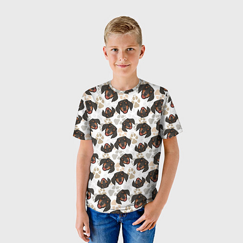 Детская футболка Такса Dachshund Dog / 3D-принт – фото 3