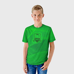 Футболка детская Краснодар lime theme, цвет: 3D-принт — фото 2