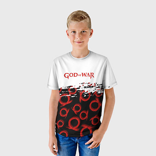 Детская футболка God of War Logo Pattern / 3D-принт – фото 3