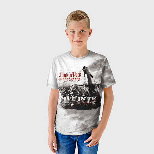 Детская футболка Live in Texas - Linkin Park / 3D-принт – фото 3
