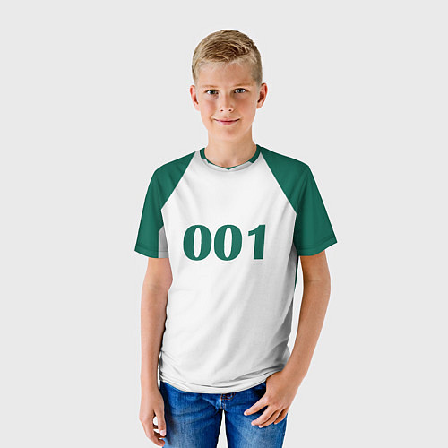 Детская футболка Как в Игре в Кальмара Форма игрока 001 Дед, О Иль- / 3D-принт – фото 3