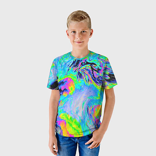 Детская футболка ААА яркий узор / 3D-принт – фото 3