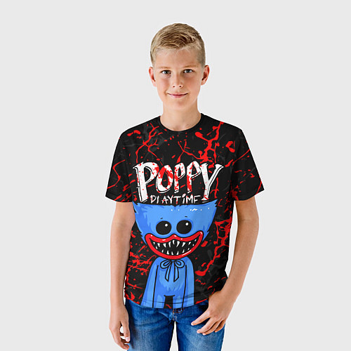Детская футболка POPPY PLAYTIME ПОППИ ПЛЕЙТАЙМ ХАГГИ ВАГГИ BLOOD / 3D-принт – фото 3