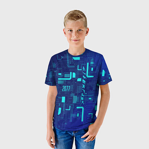 Детская футболка Киберпанк Зима 2022 / 3D-принт – фото 3