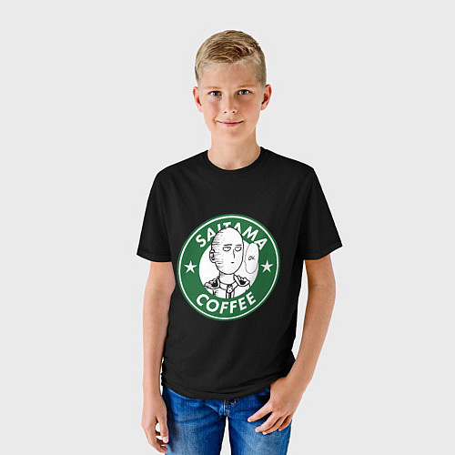 Детская футболка ONE-PUNCH MAN OK COFFEE / 3D-принт – фото 3