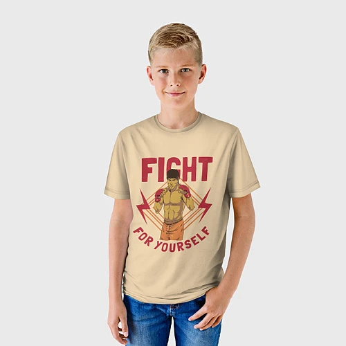 Детская футболка FIGHT FOR YOURSELF / 3D-принт – фото 3